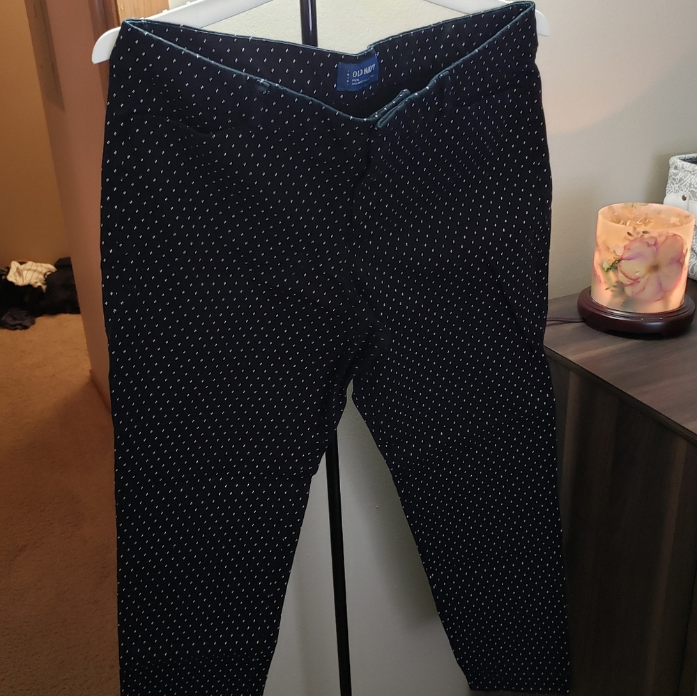 Old Navy Mid Rise Pixie Full Length Pants Sz 14